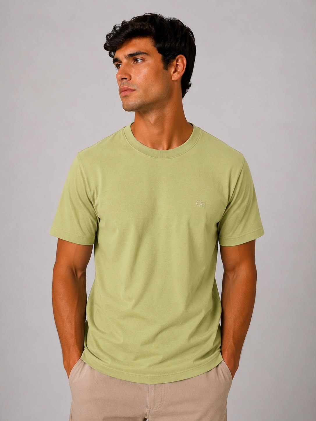 Camiseta Basica - Verde Claro