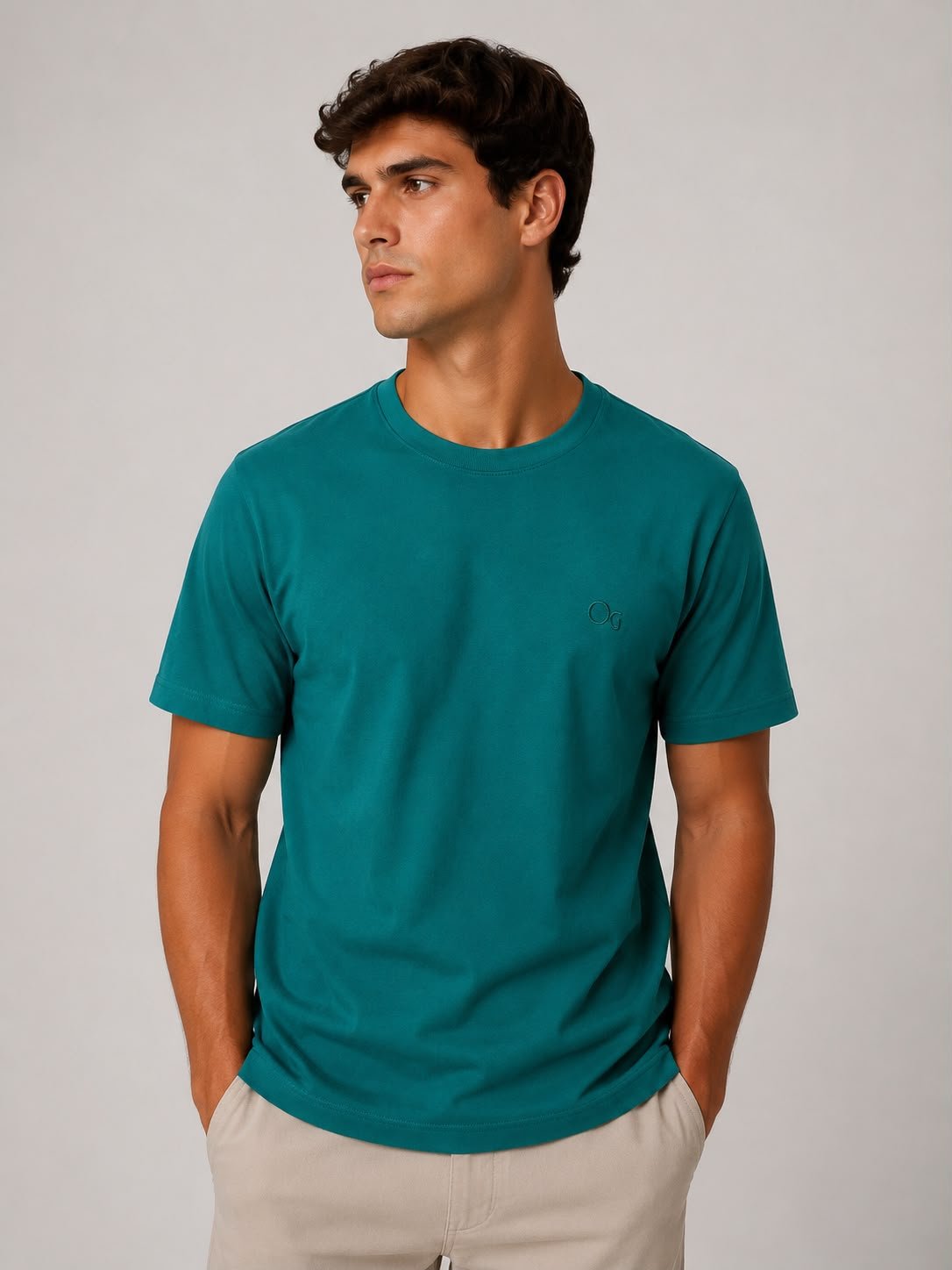 Camiseta Basica - Verde Agua