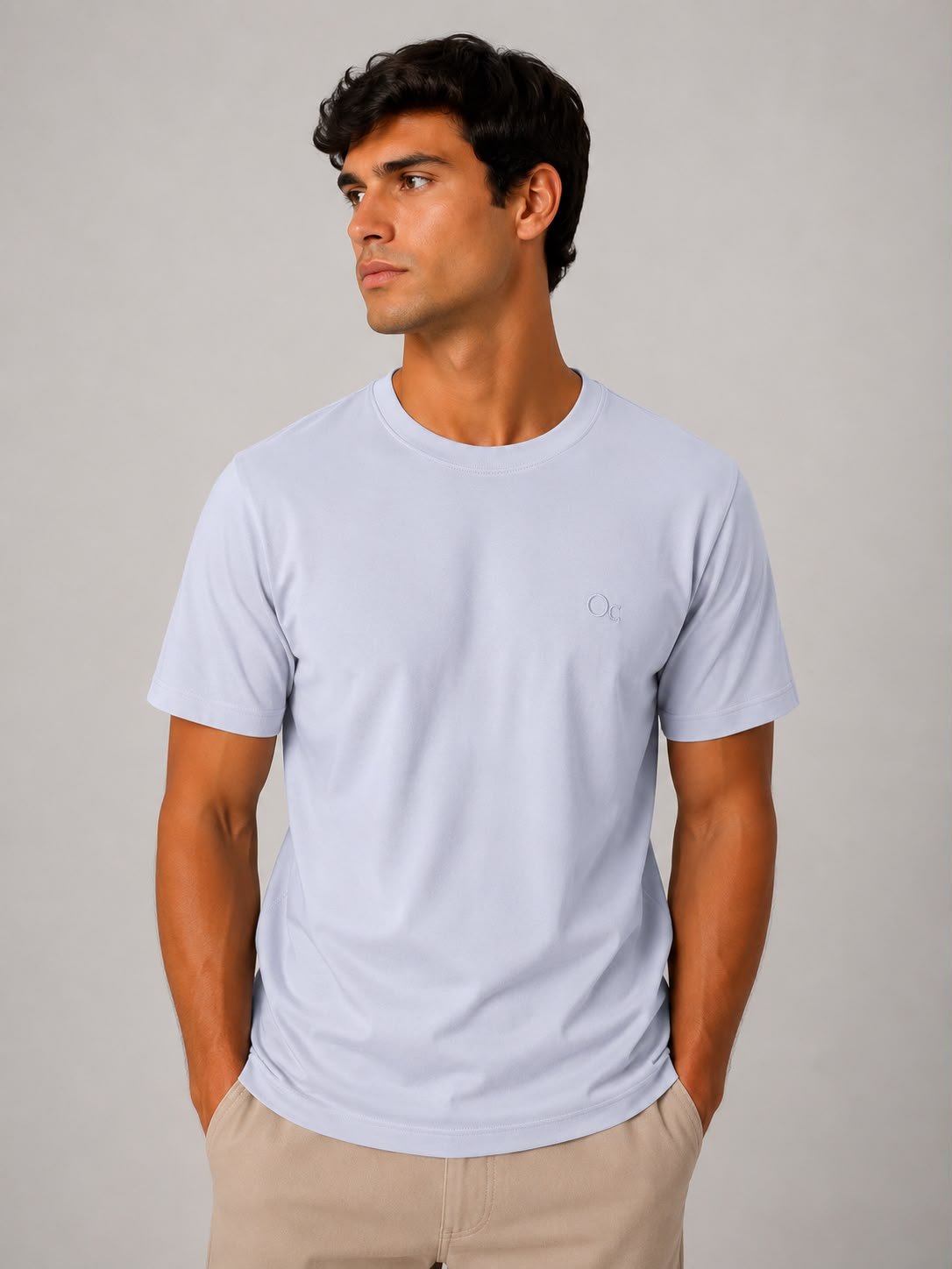 Camiseta Basica - Azul Claro