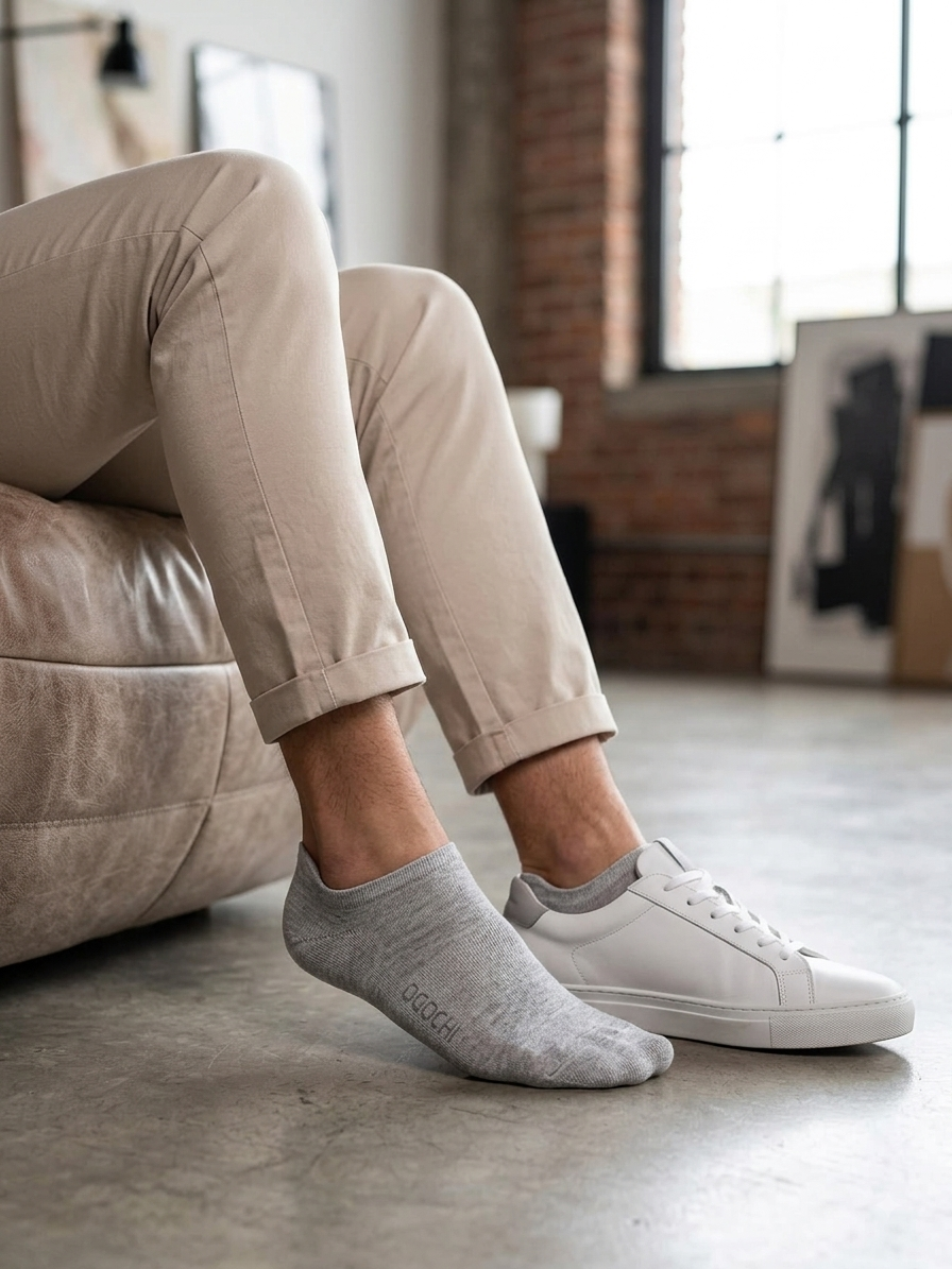 Meia Ogochi 3 pares - Cinza
