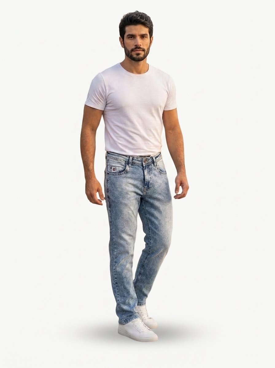 Calça Jeans Taper Fit Oceano