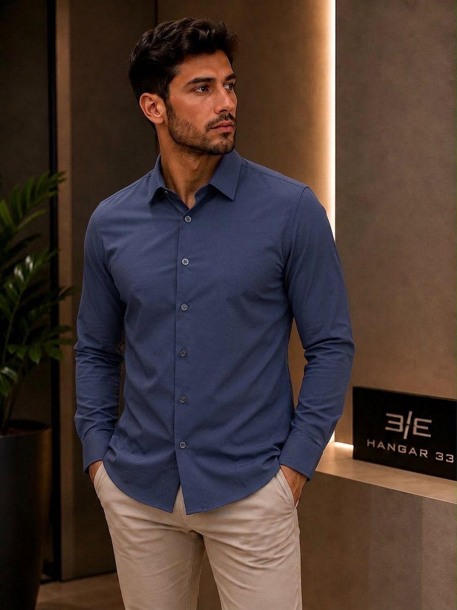 Camisa Hangar 33 Tech Skin - Azul Marinho