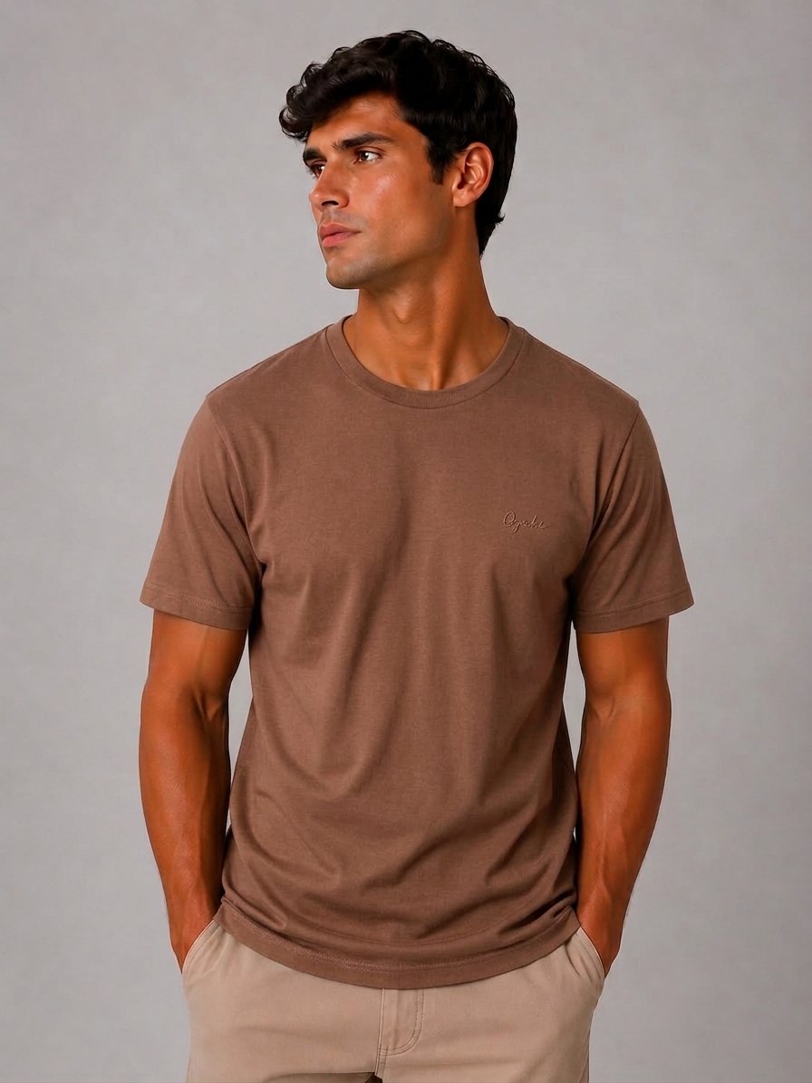 Camiseta Ogochi - Marrom Escuro