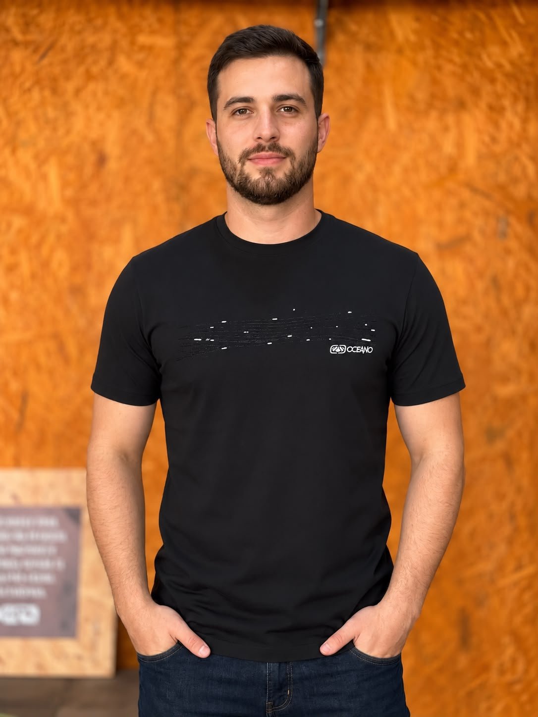 Camiseta Oceano Breeze - Preto