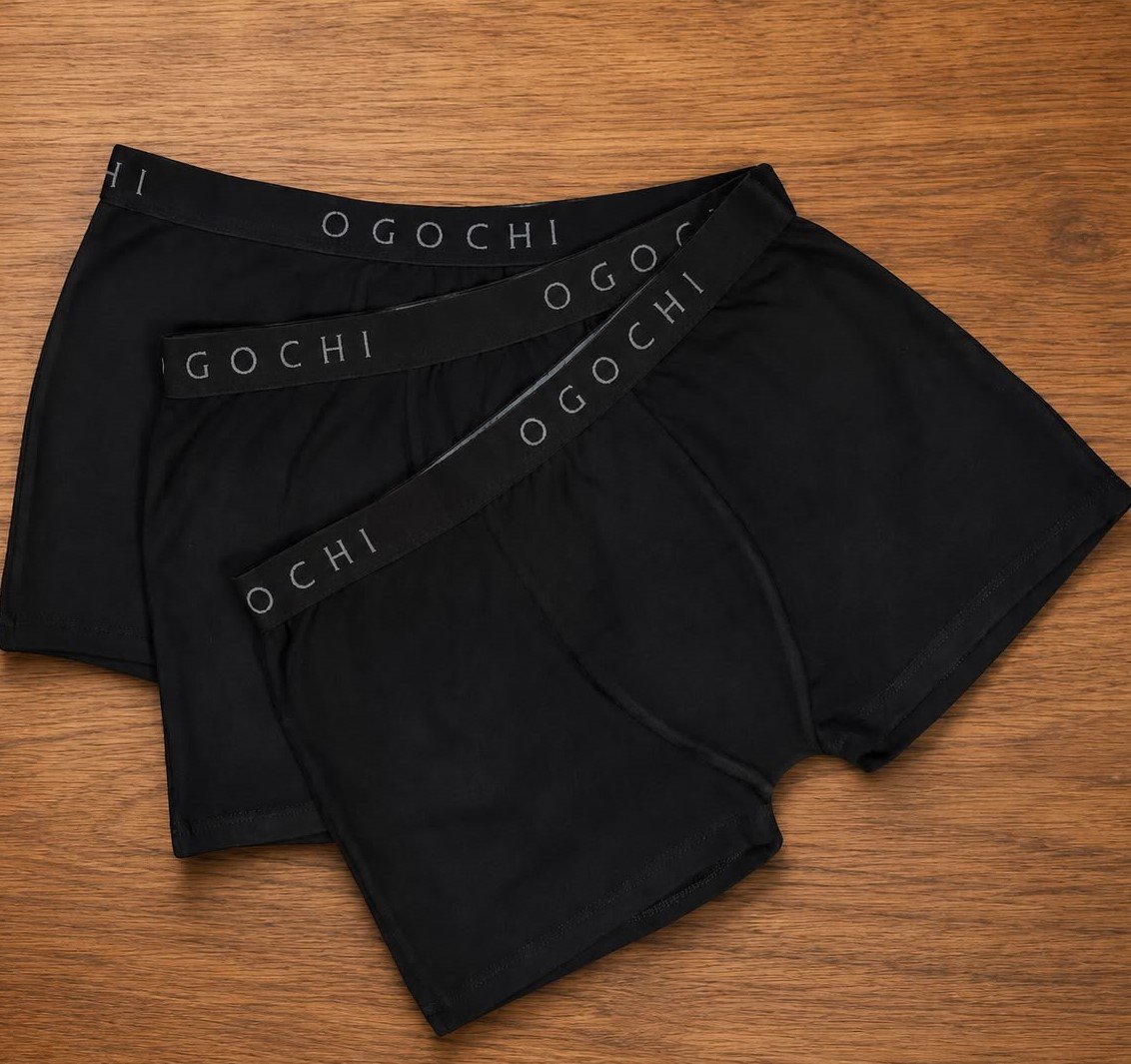 Kit 3 Cuecas Ogochi - Preto
