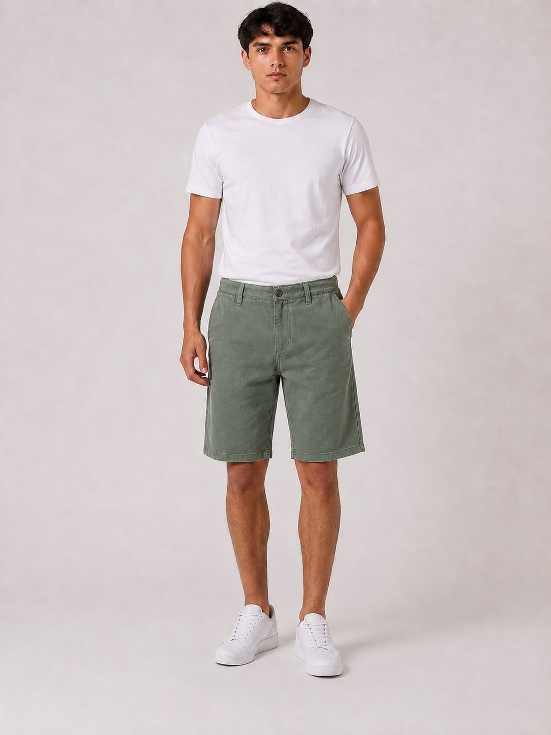 Bermuda Essencial Ogochi - Verde Militar
